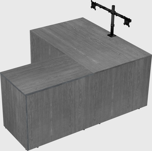 L-shaped office desk