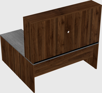 L-shaped office desk