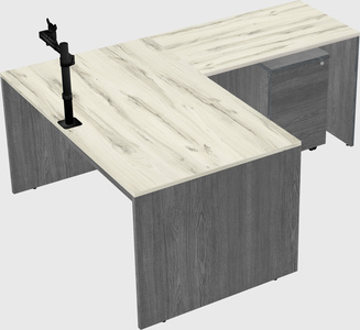 L-shaped office desk