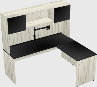 L-shaped office desk