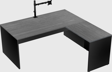 L-shaped office desk