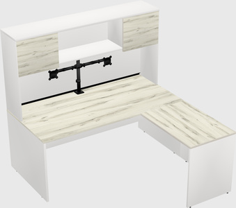 L-shaped office desk
