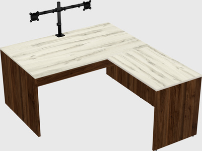 L-shaped office desk