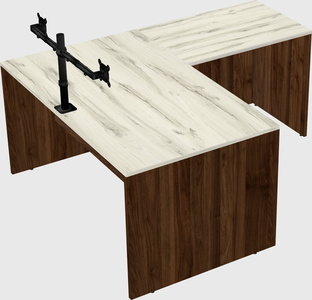 L-shaped office desk