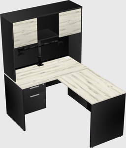 L-shaped office desk