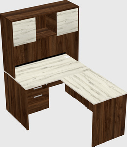 L-shaped office desk