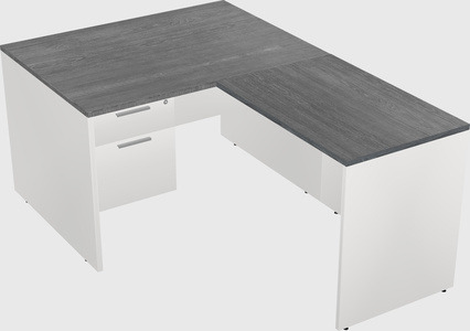 L-shaped office desk