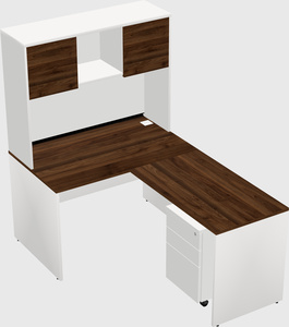L-shaped office desk