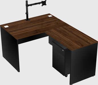 L-shaped office desk