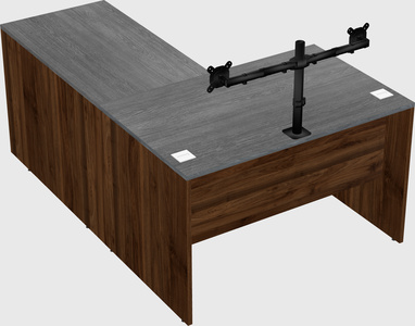 L-shaped office desk