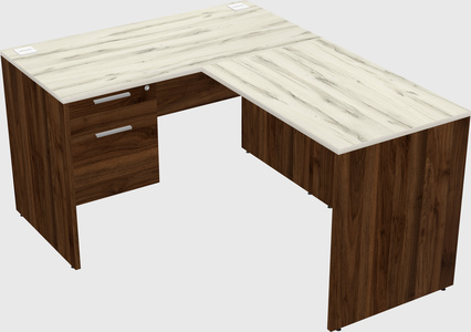 L-shaped office desk