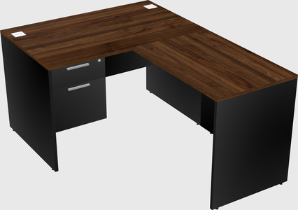 L-shaped office desk