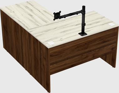 L-shaped office desk