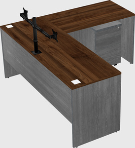 L-shaped office desk