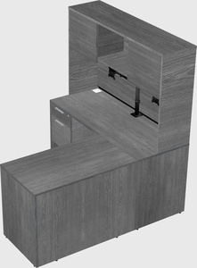 L-shaped office desk