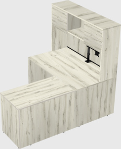 L-shaped office desk
