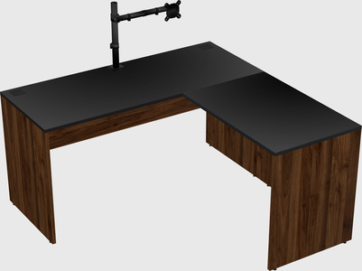 L-shaped office desk