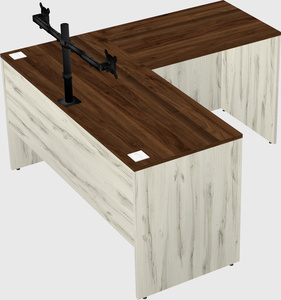 L-shaped office desk