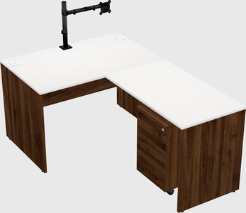 L-shaped office desk