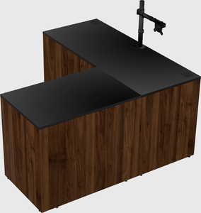 L-shaped office desk