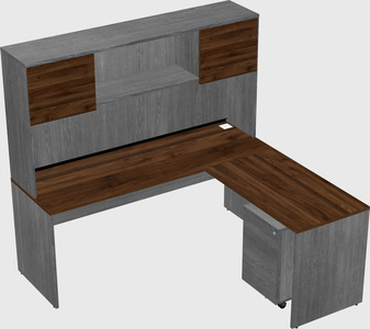 L-shaped office desk