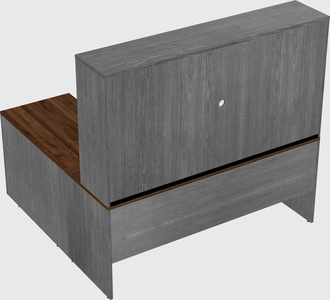L-shaped office desk