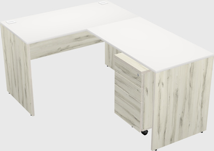 L-shaped office desk