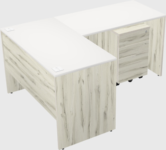 L-shaped office desk
