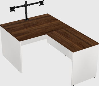L-shaped office desk