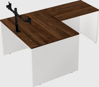 L-shaped office desk