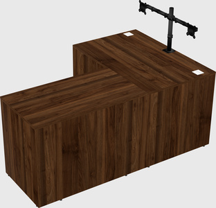 L-shaped office desk
