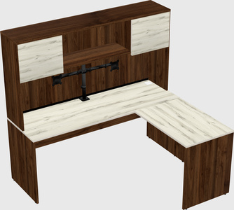 L-shaped office desk