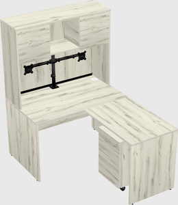 L-shaped office desk