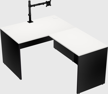 L-shaped office desk