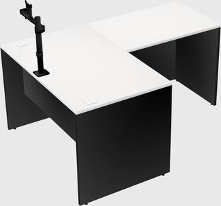 L-shaped office desk