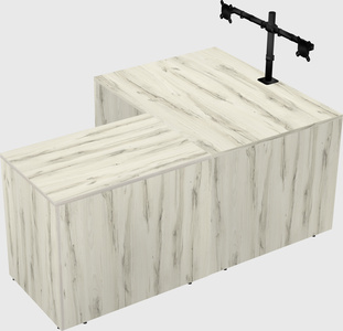 L-shaped office desk