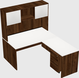 L-shaped office desk
