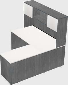 L-shaped office desk