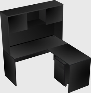 L-shaped office desk
