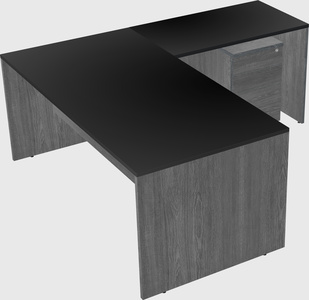 L-shaped office desk