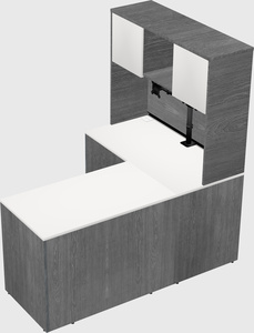 L-shaped office desk