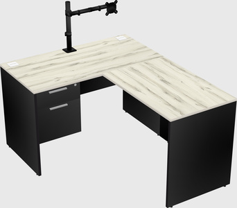 L-shaped office desk
