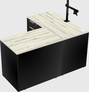 L-shaped office desk