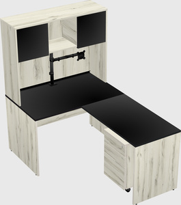L-shaped office desk