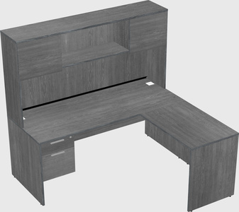 L-shaped office desk