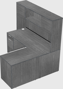 L-shaped office desk