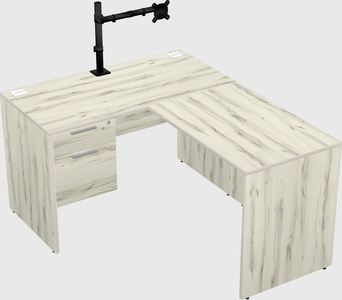 L-shaped office desk