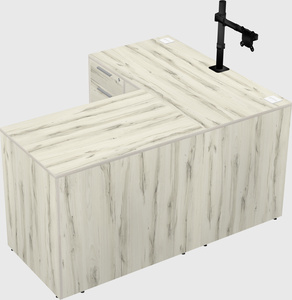 L-shaped office desk
