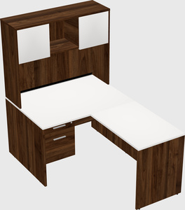 L-shaped office desk