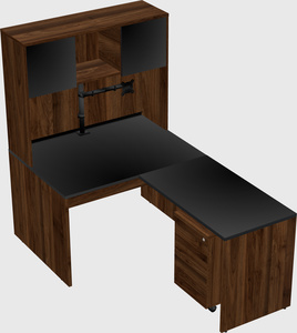 L-shaped office desk
